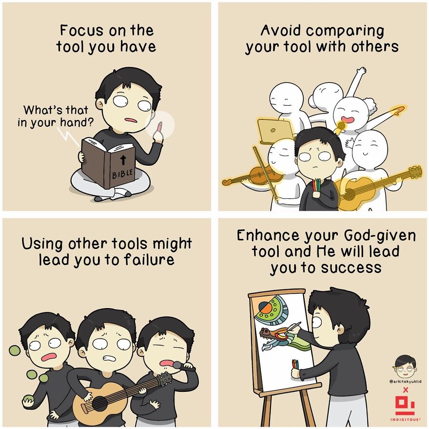 This Instagram Artist’s Faith-Based Wholesome Comics Are Inspiring Self-Reflection Through Humor (New Comics)