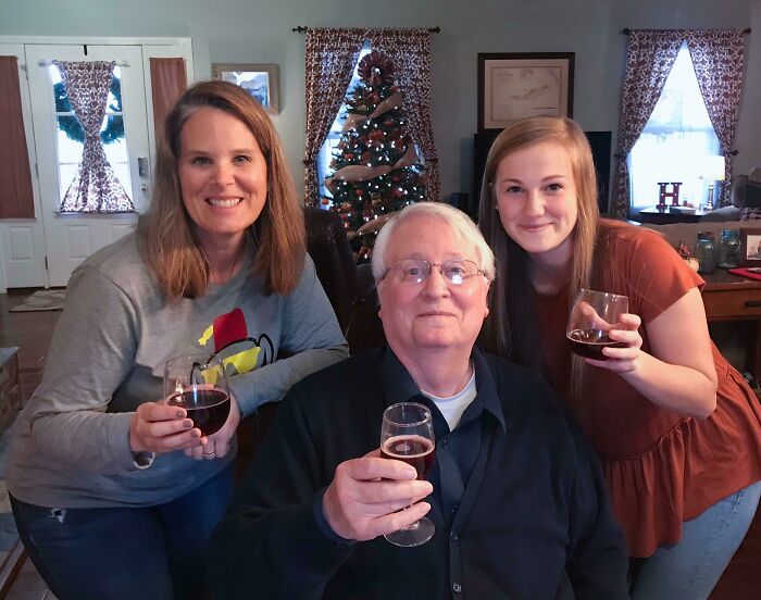 Three Generations, Granddaughter, Daughter, And Me. Thanksgiving