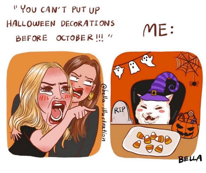 A Comic About Halloween Decorations