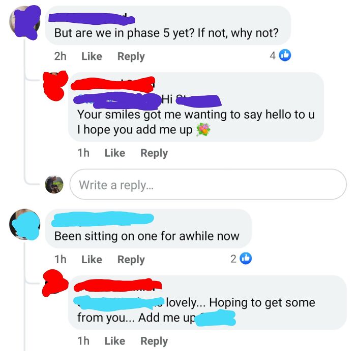 Random Dude Hitting On Women In The Comments Section Of The Government's Covid Update Post