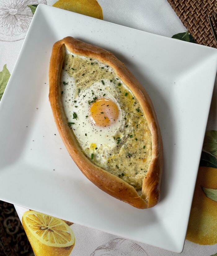 Homemade Khachapuri (Georgian Cheese Bread)
