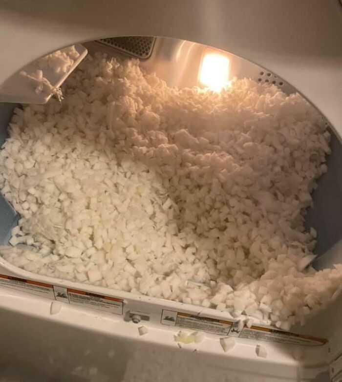 The Pillow Did Not Survive The Dryer. At Least It’s Dry