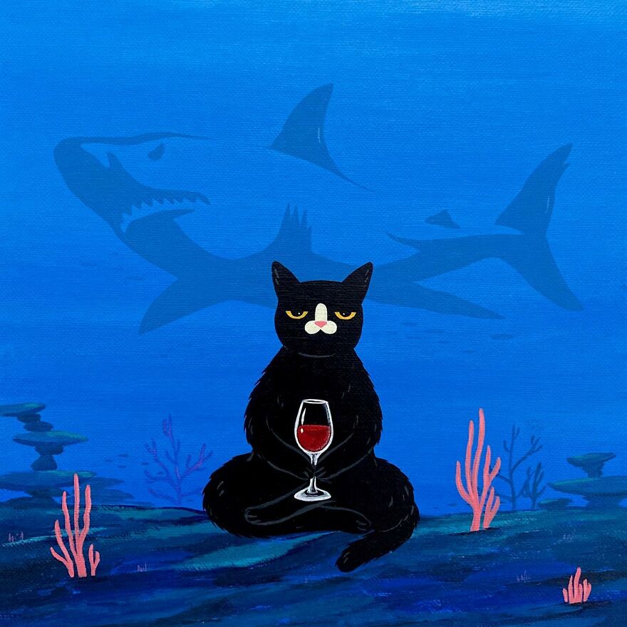 Wine In Hand, World At Bay