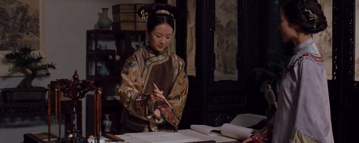 The Scene In Crouching Tiger Hidden Dragon Where Jen Writes Shu Lien’s Name. Beautiful