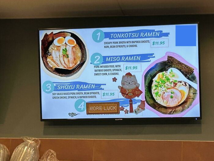 Apparently It Was Easier To Cover Up Part Of Their TV Than It Was To Just Change The Image…