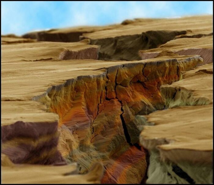 This Is A Crack In Steel Through An Electron Microscope