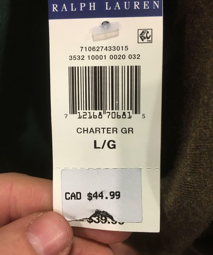 The Majority Of Stores At "Toronto Premium Outlet" Have Put Stickers Over Cheaper Prices Or Have Changed Tags For The Black Friday Weekend 