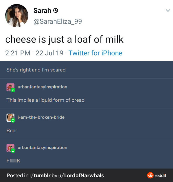 Well, Liquid Form Of Bread