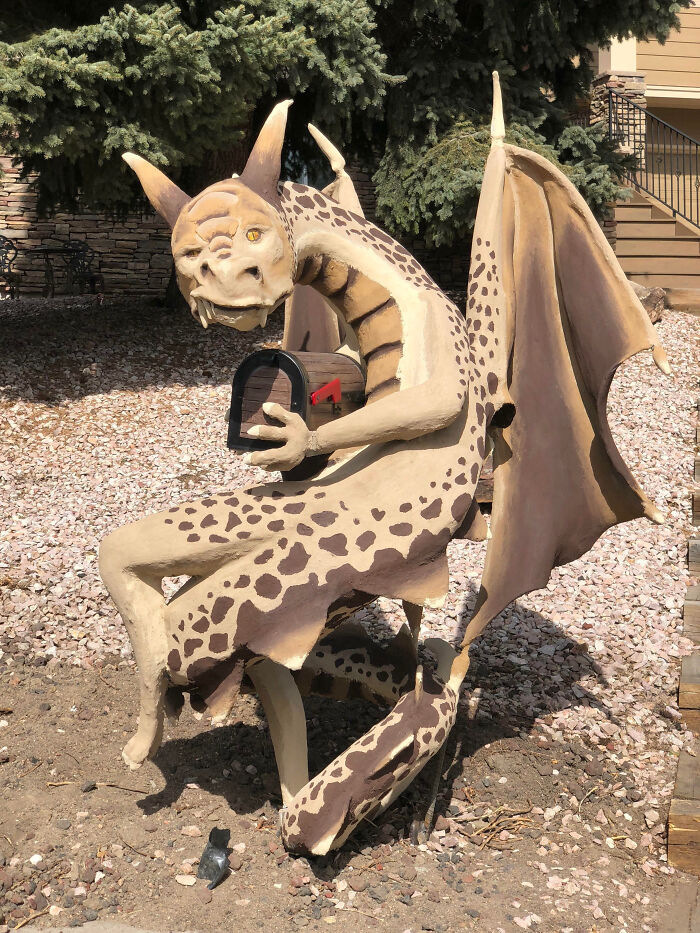 My Neighbor’s Dragon Mailbox