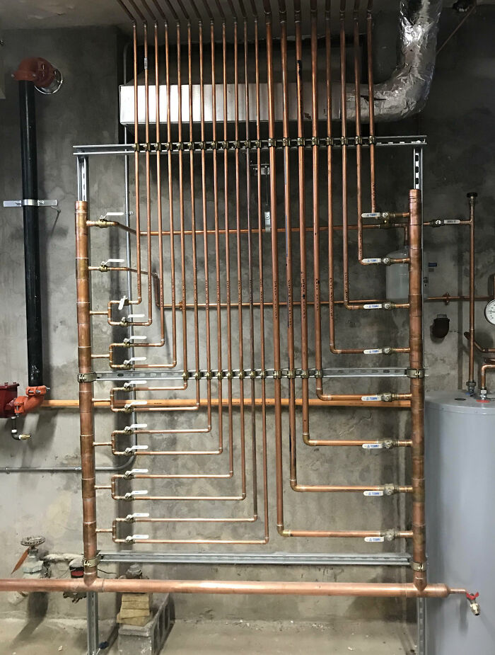 Organized Copper Piping
