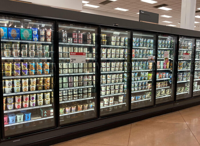 Started Working At A Supermarket. Organized A Very Messy Ice Cream Aisle