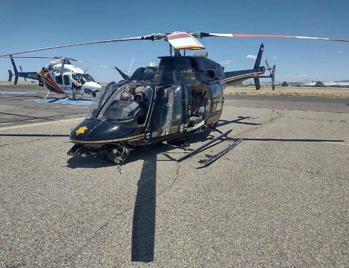 I’m Grumpy Today. Bell 407 Skid Failure