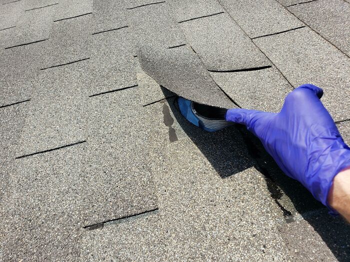 Home Inspector Find Of The Week: Bath Exhaust Vent Shingled Over. 2020 Build In Jarrell