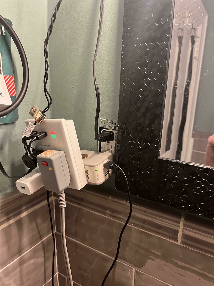 Esto está en el cuarto de baño de mi amigo