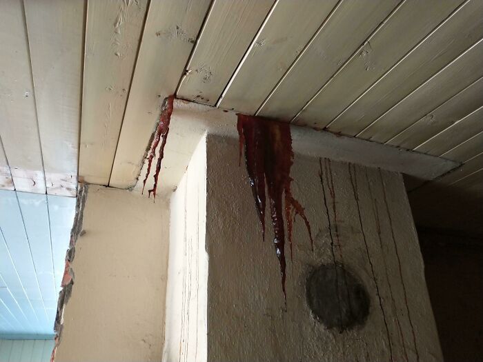 Algo está rezumando desde la buhardilla