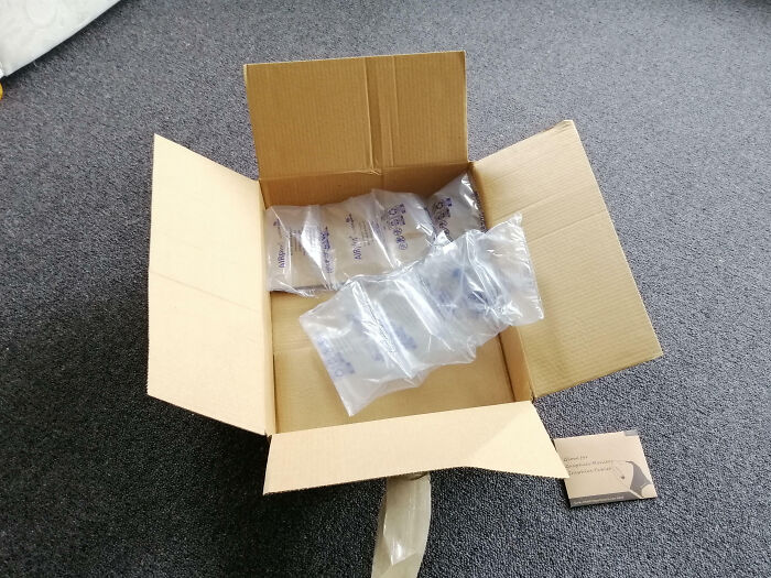 My Friend Bought A Writing Glove Online. It Could've Fit In An Envelope. But No, Let's Put It In A Box That Could Fit A Small TV