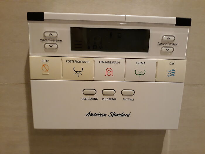 The Toilet In My Hotel In Bangkok Has A Menu For Your Bottom