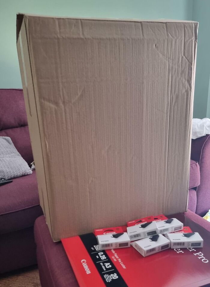 The Box And What It Was Used For. Ordered From An Ink Supplier