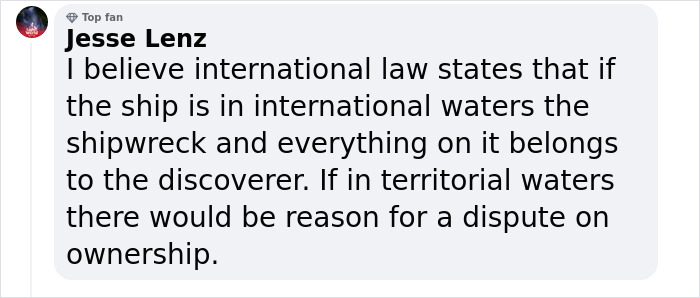 $20 Billion Colonial Bounty Found On Shipwreck Creates Global Dispute