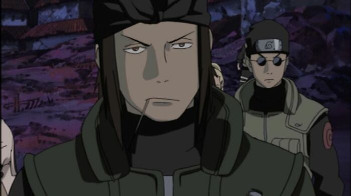 Genma Shiranui looking at someone with toothpick in his mouth  - 15
