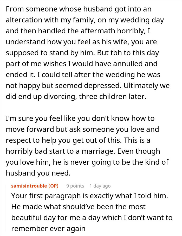 Woman Says She Can't Forgive Husband For Their Wedding Day, Even After 3 Months, Asks For Advice