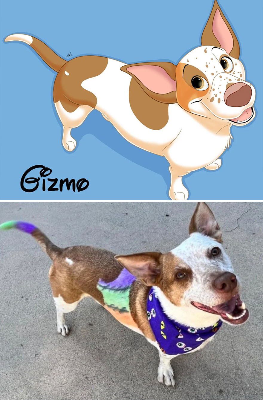 An Illustrator Turns Your Pet's Photos Into Magical Disney-Like Creations (22 New Pics)
