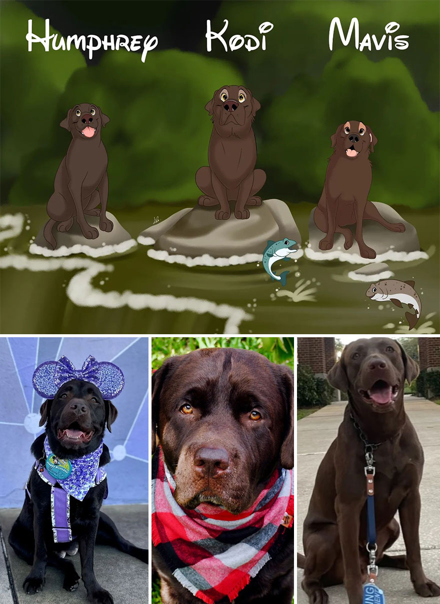 An Illustrator Turns Your Pet's Photos Into Magical Disney-Like Creations (22 New Pics)