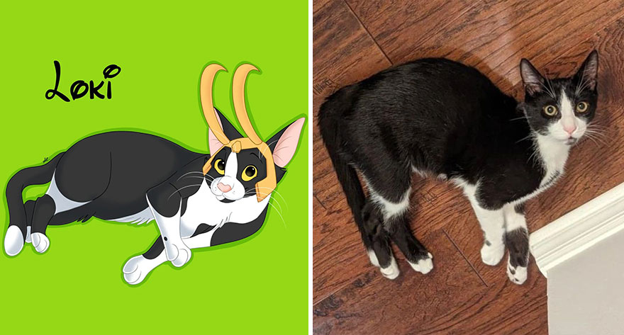 An Illustrator Turns Your Pet's Photos Into Magical Disney-Like Creations (22 New Pics)