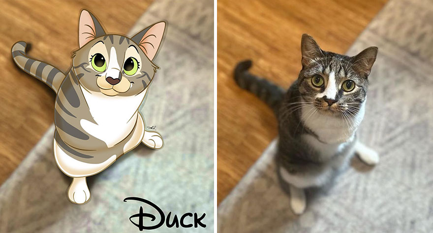 An Illustrator Turns Your Pet's Photos Into Magical Disney-Like Creations (22 New Pics)