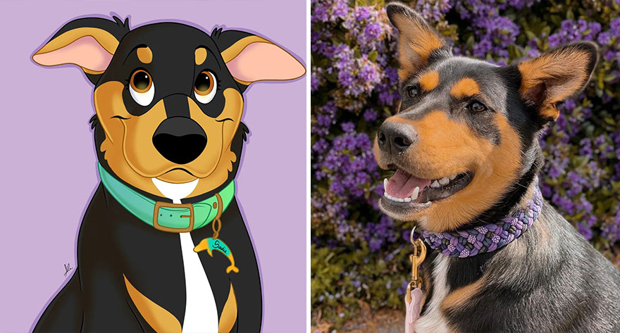 An Illustrator Turns Your Pet's Photos Into Magical Disney-Like Creations (22 New Pics)
