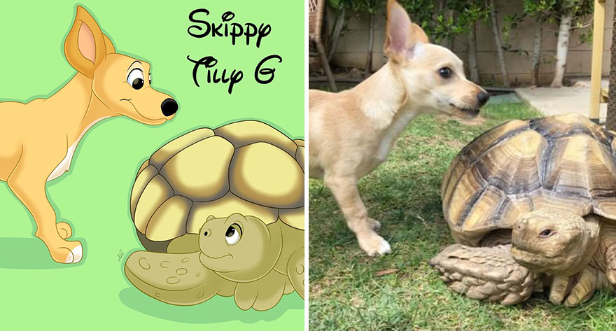 An Illustrator Turns Your Pet's Photos Into Magical Disney-Like Creations (22 New Pics)