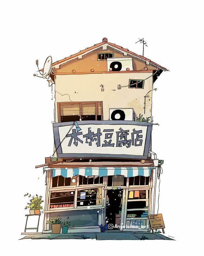Charming House Illustrated By Angela Hao