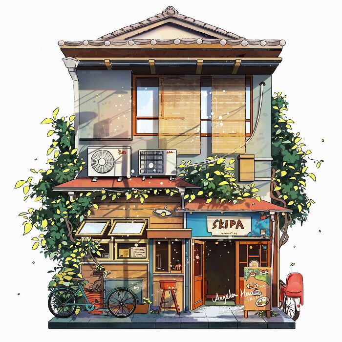 Charming House Illustrated By Angela Hao