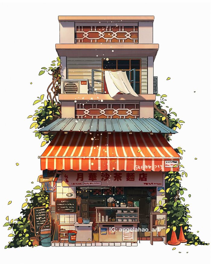 Charming House Illustrated By Angela Hao
