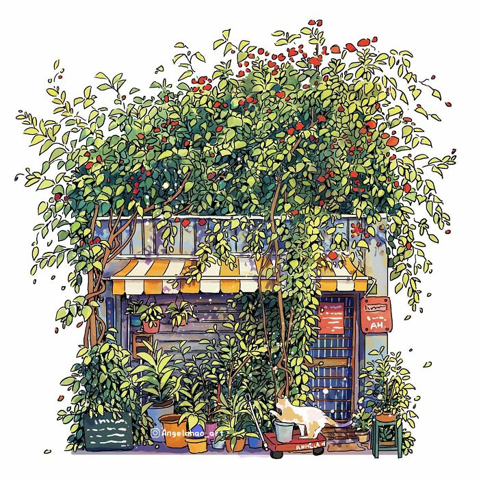 Charming House Illustrated By Angela Hao