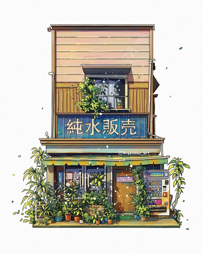 Charming House Illustrated By Angela Hao