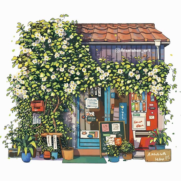 Charming House Illustrated By Angela Hao