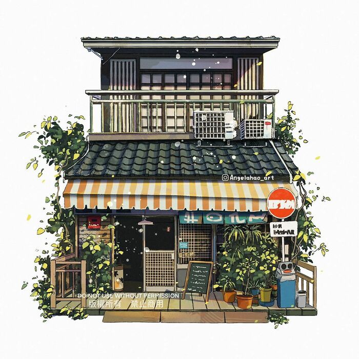 Charming House Illustrated By Angela Hao