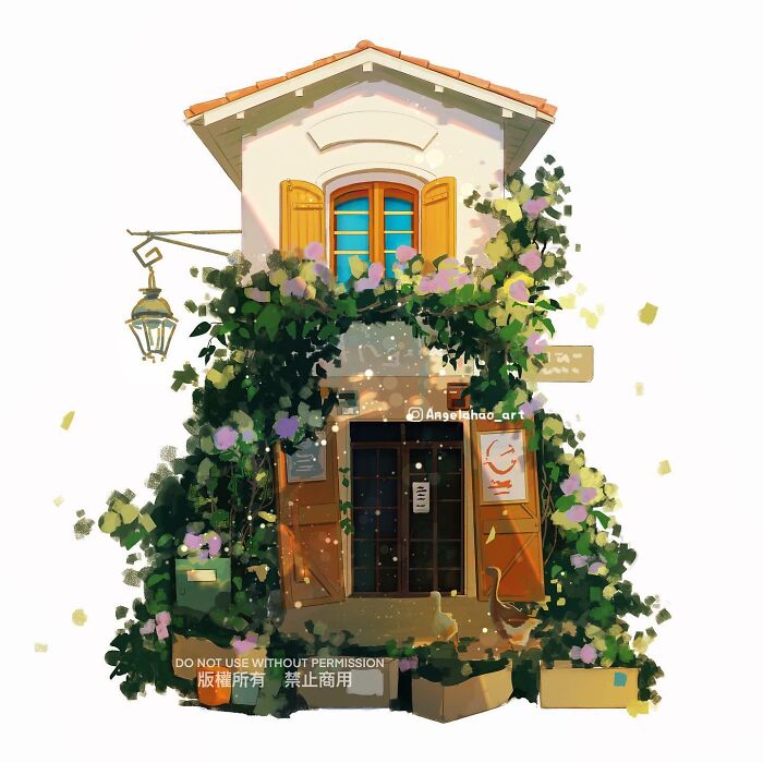 Charming House Illustrated By Angela Hao