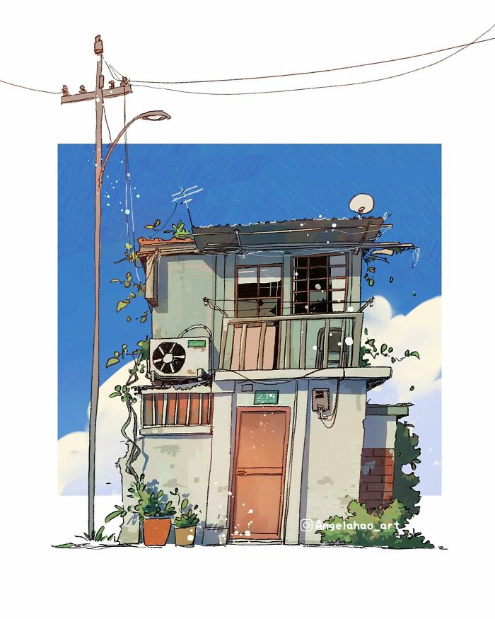 Charming House Illustrated By Angela Hao