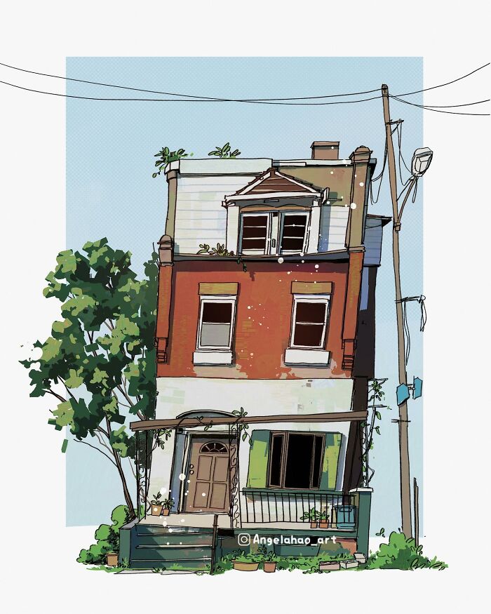Charming House Illustrated By Angela Hao