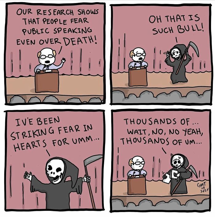 A Comic About The Fear Of Public Speaking