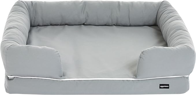 Gray dog bed on sale for Black Friday 2023, featuring cushioned sides and spacious interior. Gray dog bed on sale for Black Friday 2023, featuring cushioned sides and spacious interior.