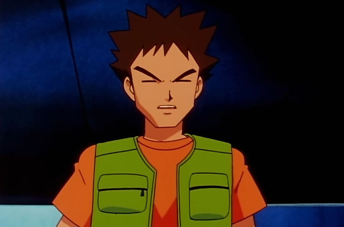 Brock Harrison's eyes closed and a dark blue background - 58