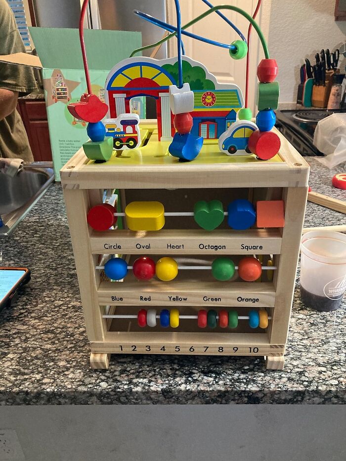 Get Lost In Cubical Fun With The Wooden Activity Cube – It's A Six-In-One 'Round' Of Learning And Amusement!