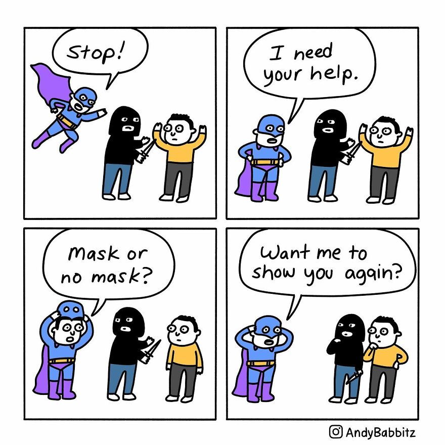 Cartoonist Andy Creates Twisted Comics Inspired By Everyday Life (New Pics )