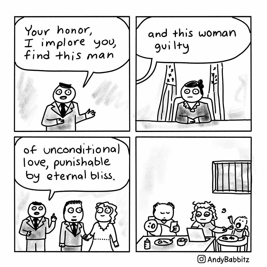 Cartoonist Andy Creates Twisted Comics Inspired By Everyday Life (New Pics )