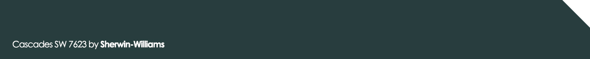 Cascades SW 7623 paint color by Sherwin-Williams