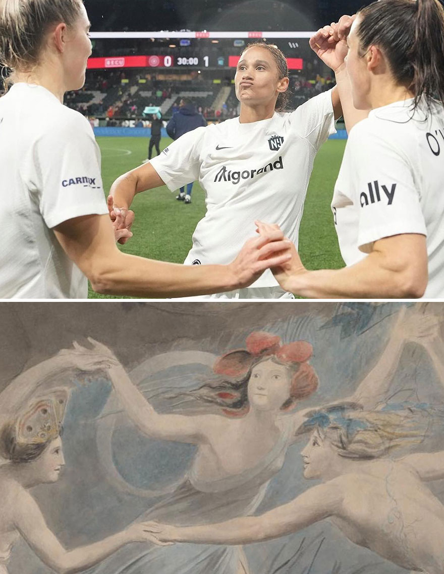 "Oberon, Titania, And Puck With Fairies Dancing" By William Blake, 1786