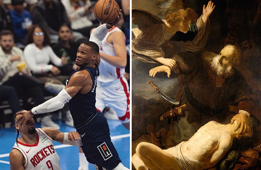 "The Sacrifice Of Isaac" By Rembrandt, 1635